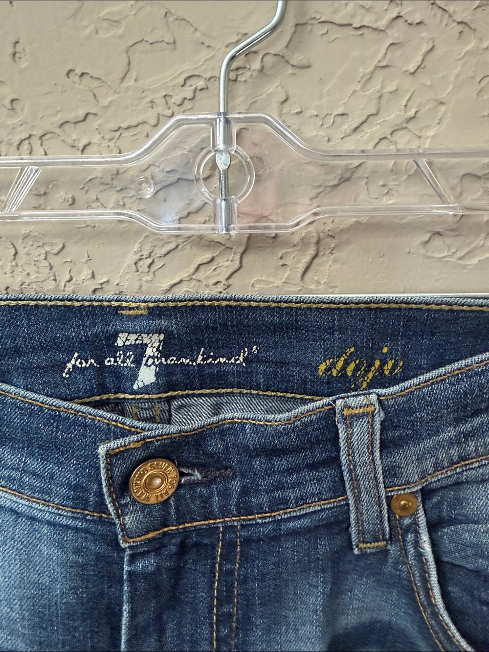7 For All Mankind Women's dojo Medium Blue Denim Jeans
